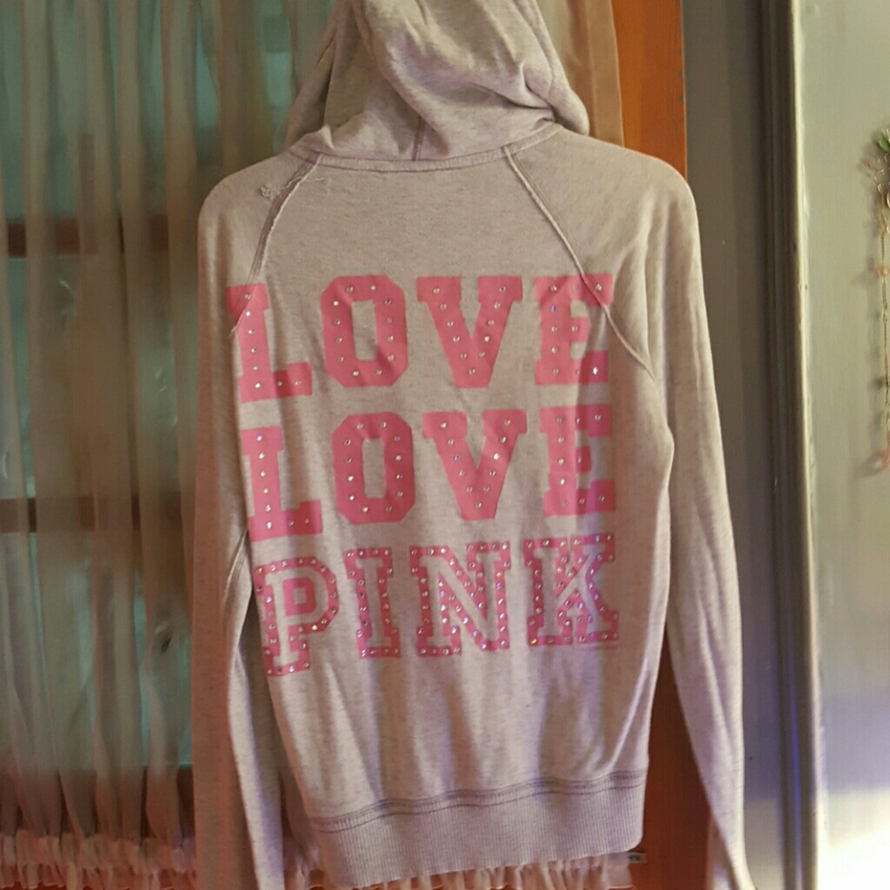 COPY - VICTORIA SECRET/PINK ALL STUDS!  MED HOODI…